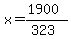 x=%281900%29%2F%28323%29