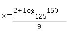 x=%282%2Blog%28125%2C150%29%29%2F9