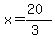 x=%2820%29%2F%283%29