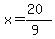 x=%2820%29%2F%289%29