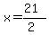x=%2821%29%2F%282%29