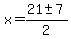 x=%2821%2B-+7%29%2F2