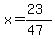 x=%2823%29%2F%2847%29