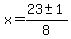x=%2823%2B-+1%29%2F8