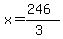 x=%28246%29%2F%283%29