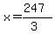 x=%28247%29%2F%283%29