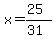 x=%2825%29%2F%2831%29