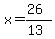 x=%2826%29%2F%2813%29