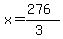 x=%28276%29%2F%283%29