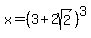 x=%283%2B2sqrt%282%29%29%5E3