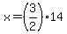 x=%283%2F2%2914