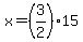 x=%283%2F2%2915