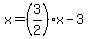 x=%283%2F2%29x-3