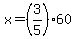 x=%283%2F5%2960
