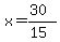 x=%2830%29%2F%2815%29
