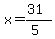 x=%2831%29%2F%285%29