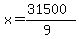 x=%2831500%29%2F%289%29