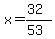 x=%2832%29%2F%2853%29