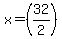 x=%2832%2F2%29