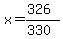 x=%28326%29%2F%28330%29