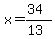 x=%2834%29%2F%2813%29