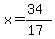 x=%2834%29%2F%2817%29