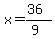 x=%2836%29%2F%289%29