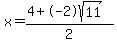 x=%284%2B-2sqrt%2811%29%29%2F2