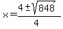 x=%284%2B-sqrt%28848%29%29%2F%284%29