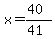 x=%2840%29%2F%2841%29