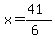 x=%2841%29%2F%286%29