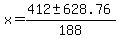 x=%28412+%2B-+628.76%29%2F188