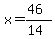 x=%2846%29%2F%2814%29