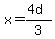 x=%284d%29%2F3