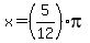 x=%285%2F12%29pi