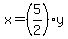 x=%285%2F2%29%2Ay