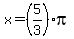x=%285%2F3%29pi