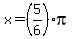 x=%285%2F6%29pi