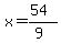 x=%2854%29%2F%289%29