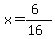 x=%286%29%2F%2816%29