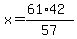 x=%2861%2A42%29%2F57