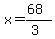 x=%2868%29%2F%283%29