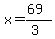 x=%2869%29%2F%283%29