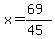 x=%2869%29%2F%2845%29
