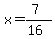 x=%287%29%2F%2816%29
