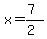 x=%287%29%2F%282%29