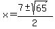 x=%287%2B-+sqrt%2865%29%29%2F2%29