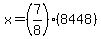 x=%287%2F8%29%288448%29