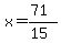 x=%2871%29%2F%2815%29