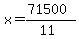 x=%2871500%29%2F%2811%29
